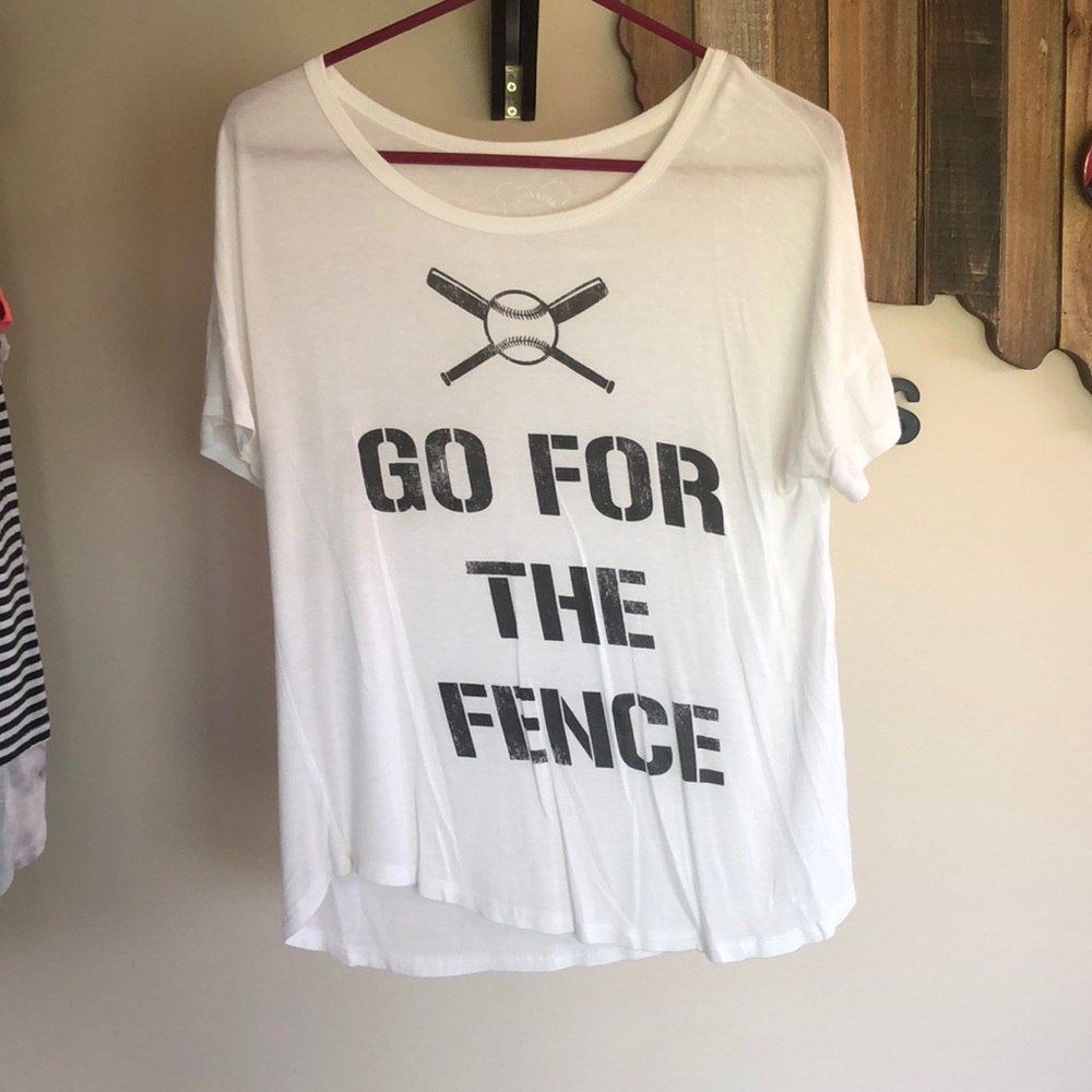 Go For The Fence baseball tee shirt